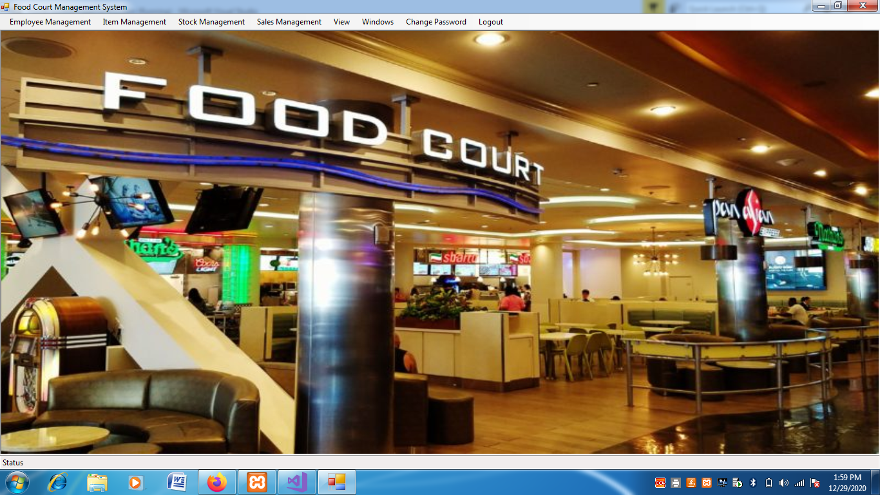 Food Court Management System