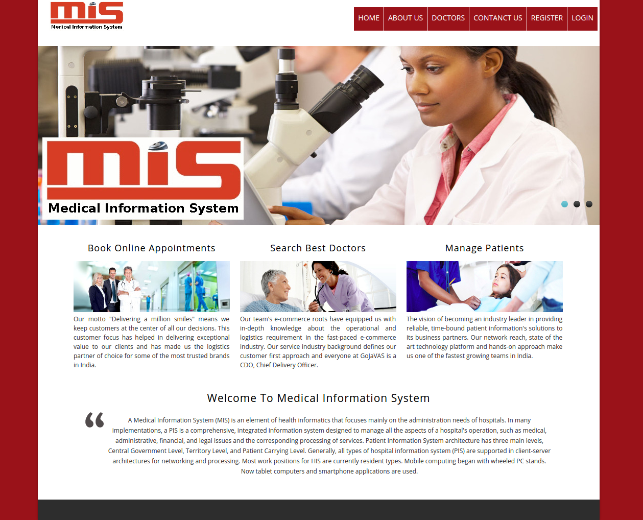 Medical Information System- PHP Web Development Project