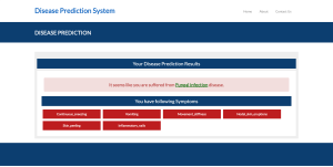 Disease Prediction System Mini Python Project Using Machine Learning Report Synopsis Source Code