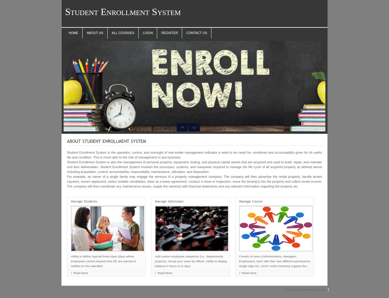 Student Enrollment System- PHP Web Development Project