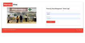 Pharmacy Shop Management System Report Synopsis Source Code