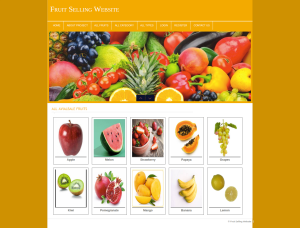 Fruit Selling Website Report Synopsis Source Code