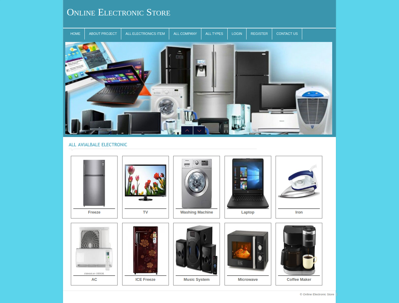 Online Electronic Store- PHP Web Development Project