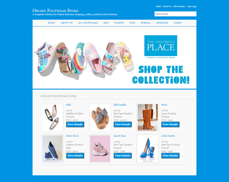 Online Footwear Store