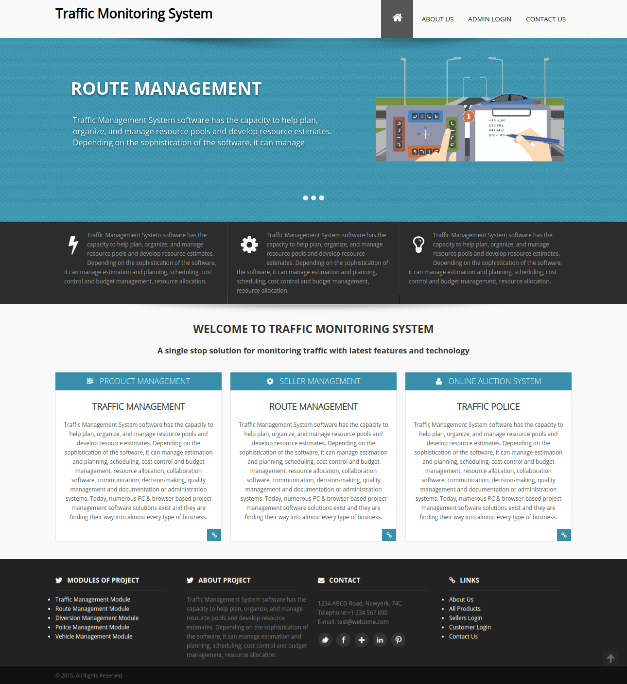 Traffic Monitoring System- Java NetBeans MySQL Project