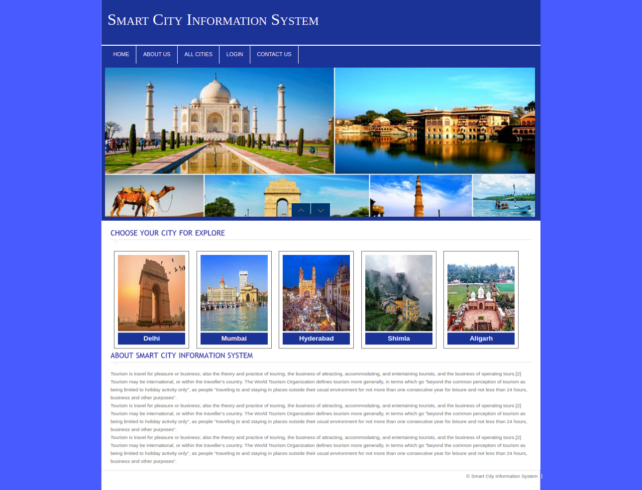 Smart City Information System- PHP Web Development Project