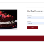 Cake Shop Management System Report Synopsis Source Code