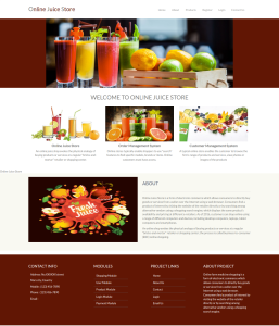 Online Juice Store Report Synopsis Source Code