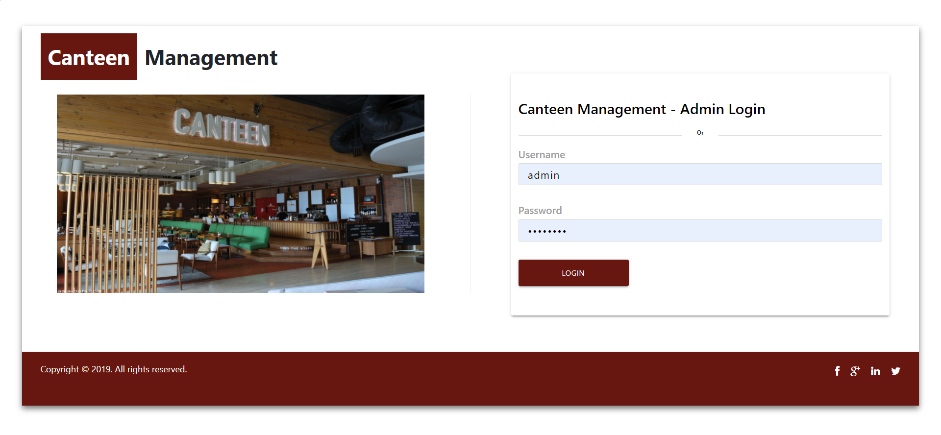 Canteen Management System- NodeJS AngularJS Project