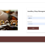 Jewellery Shop Management System Report Synopsis Source Code