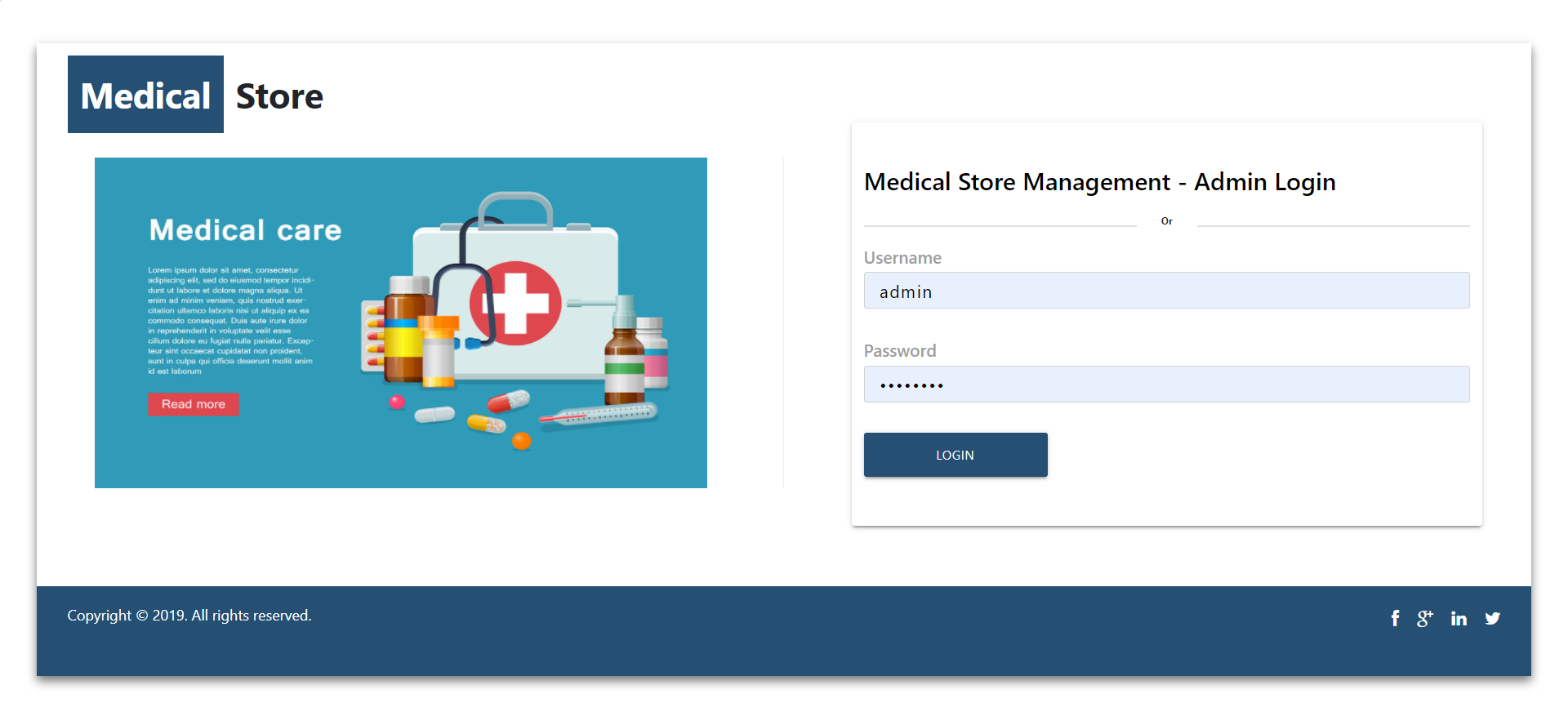 Medical Store Management System- NodeJS AngularJS Project