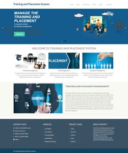 Training and Placement Management System Report Synopsis Source Code
