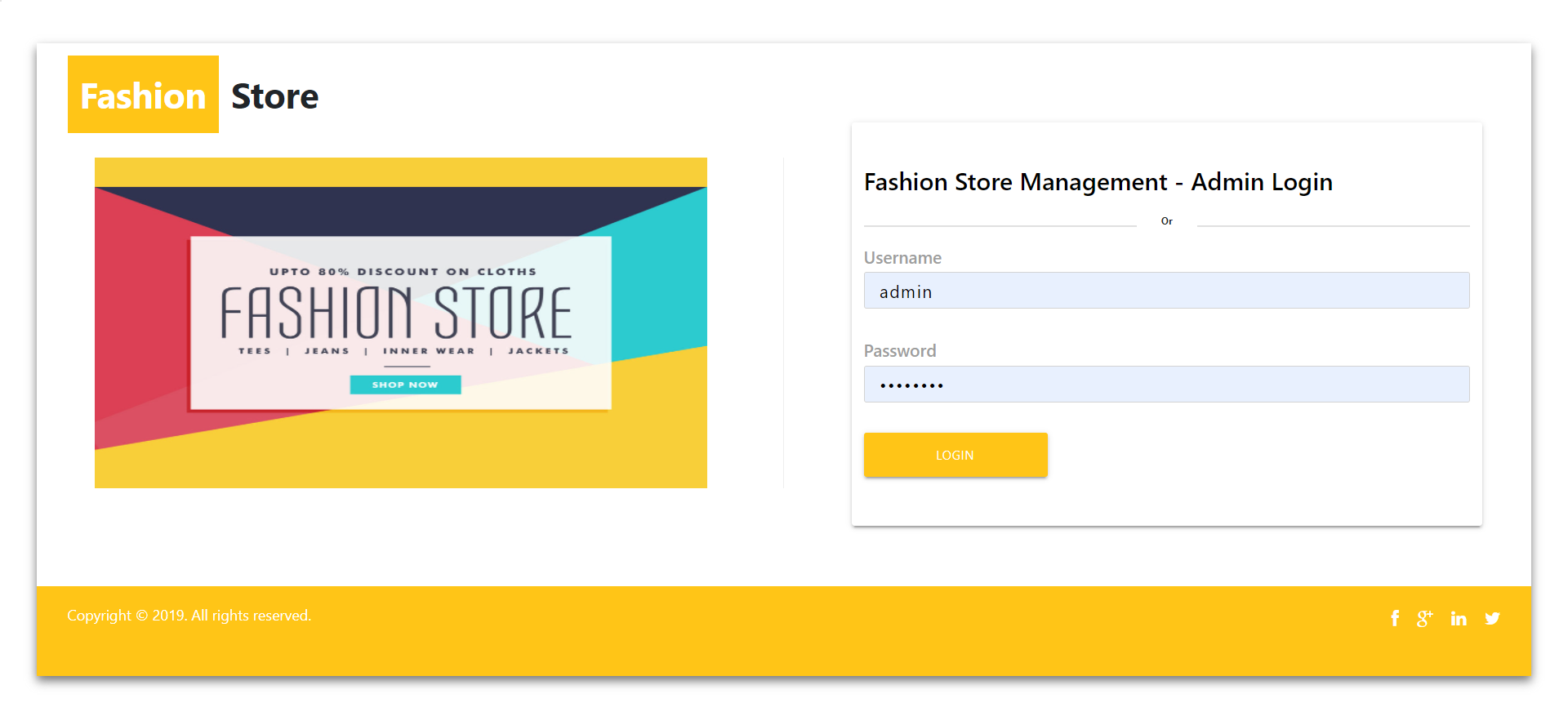 Fashion Store Management System- NodeJS AngularJS Project