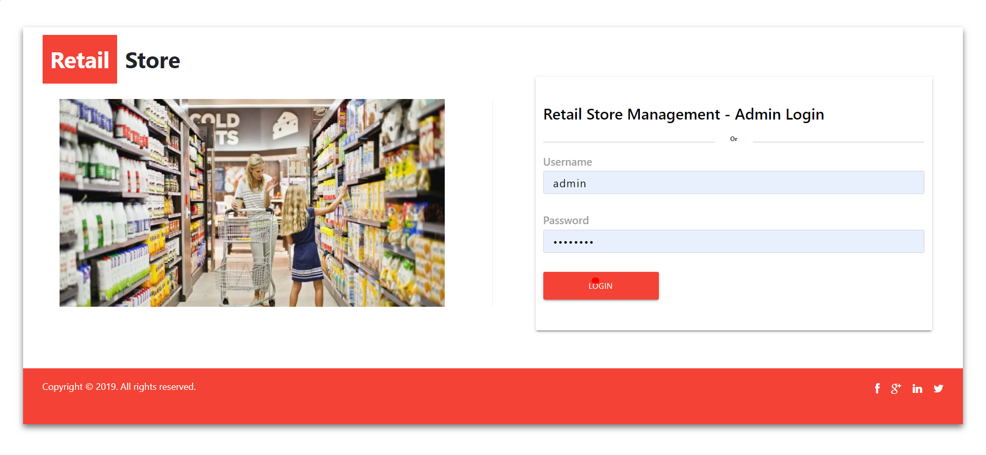 Retail Store Management System- NodeJS AngularJS Project