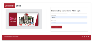 Electronic Shop Management System Report Synopsis Source Code