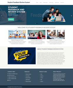 Student Feedback and Review System Report Synopsis Source Code