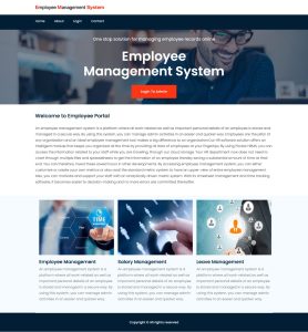 Employee Management System Spring Boot Project Report Synopsis Source Code