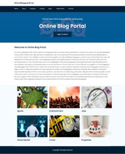 Online Blogging Portal Java Spring Boot Project Report Synopsis Source Code