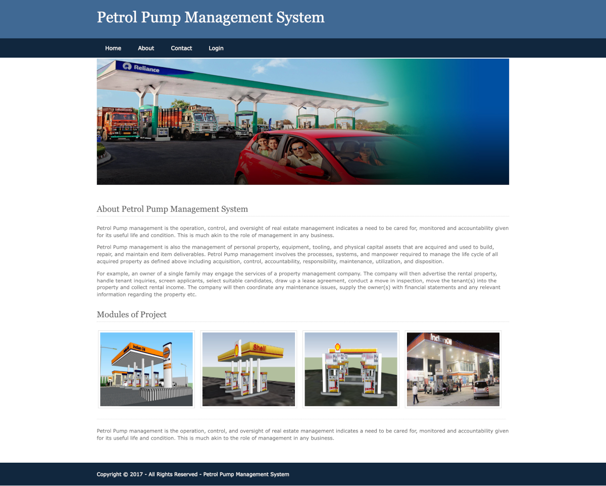 Petrol Pump Management System- Python Django Project