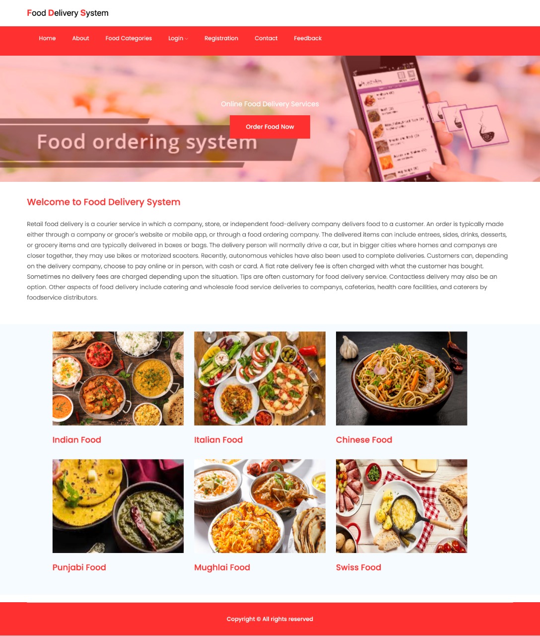 Food Ordering System- NodeJS AngularJS Project