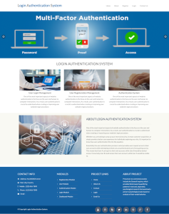 Login Authentication System  Report Synopsis Source Code