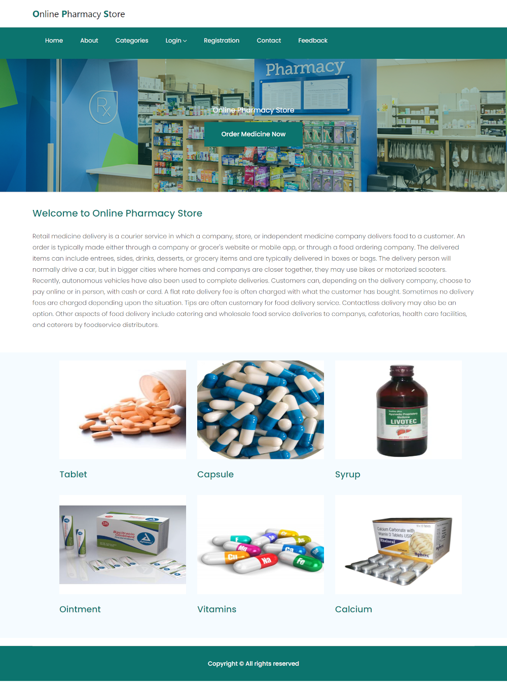 Online Pharmacy Store- NodeJS AngularJS Project