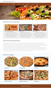 Online Pizza Ordering System Report Synopsis Source Code