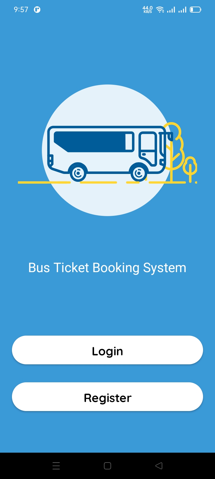 Bus Ticket Booking System Android Project