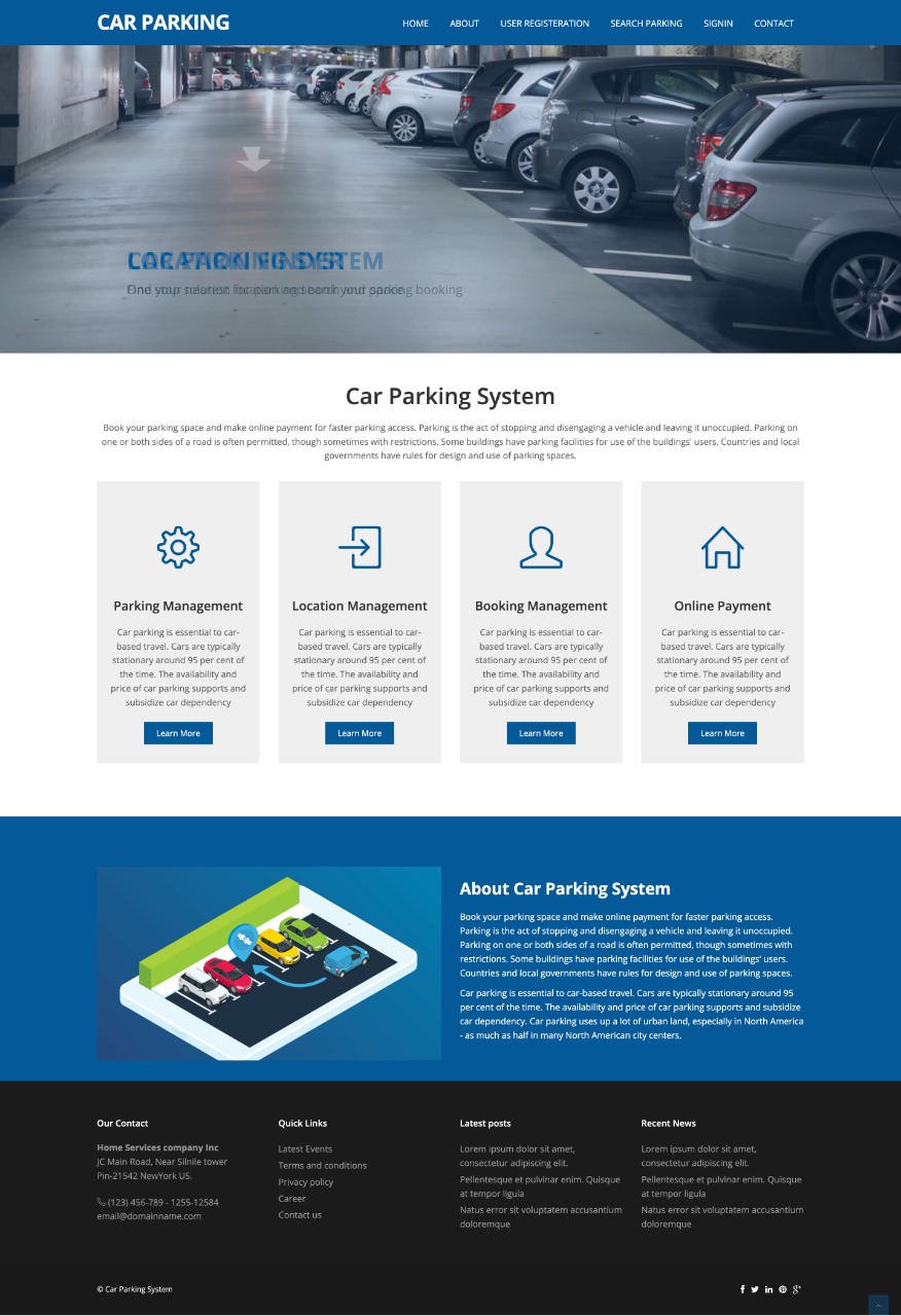 Car Parking System- NodeJS ReactJS Project