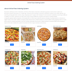 Online Pizza Ordering System Report Synopsis Source Code