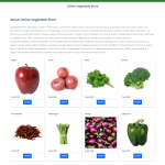 Online Vegetable Store Report Synopsis Source Code