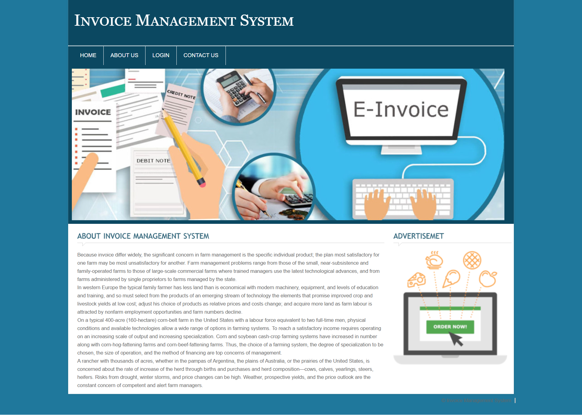 Invoice Management System- PHP Web Development Mini Project