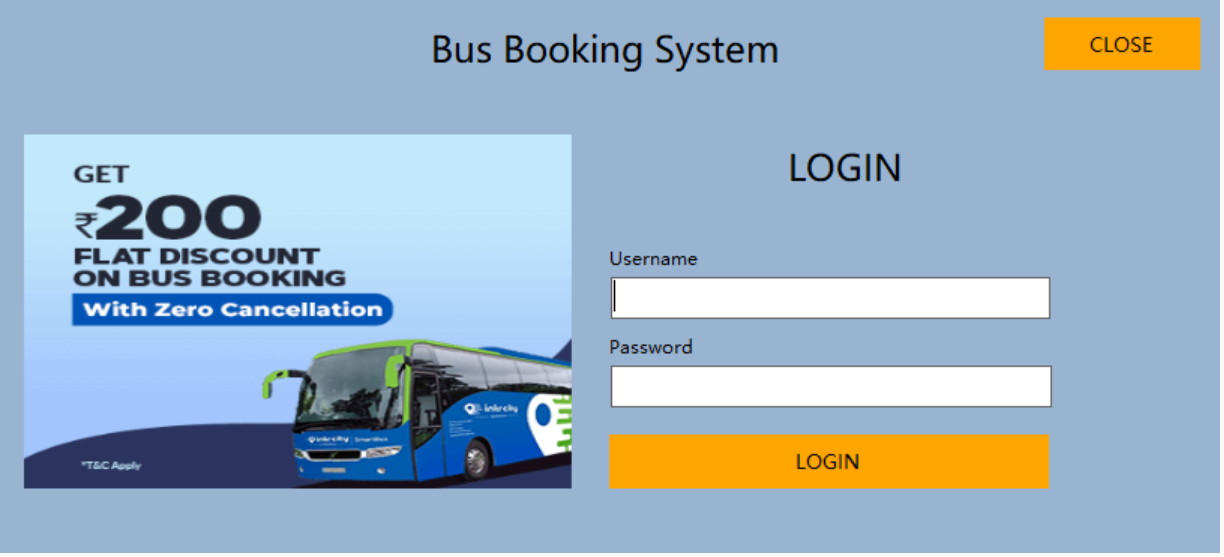 Bus Ticket Booking System