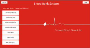 Blood Bank Management System Report Synopsis Source Code