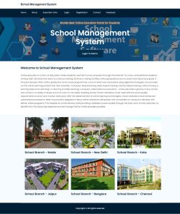 School Management System Report Synopsis Source Code