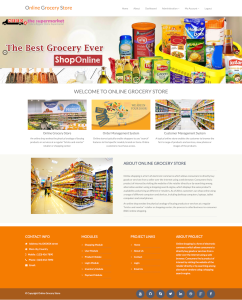 Online Grocery Store Report Synopsis Source Code