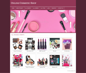 Online Cosmetic Shop Report Synopsis Source Code