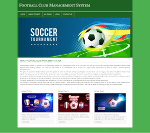 Football Club Management System Report Synopsis Source Code