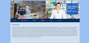 Pharmacy Website Report Synopsis Source Code