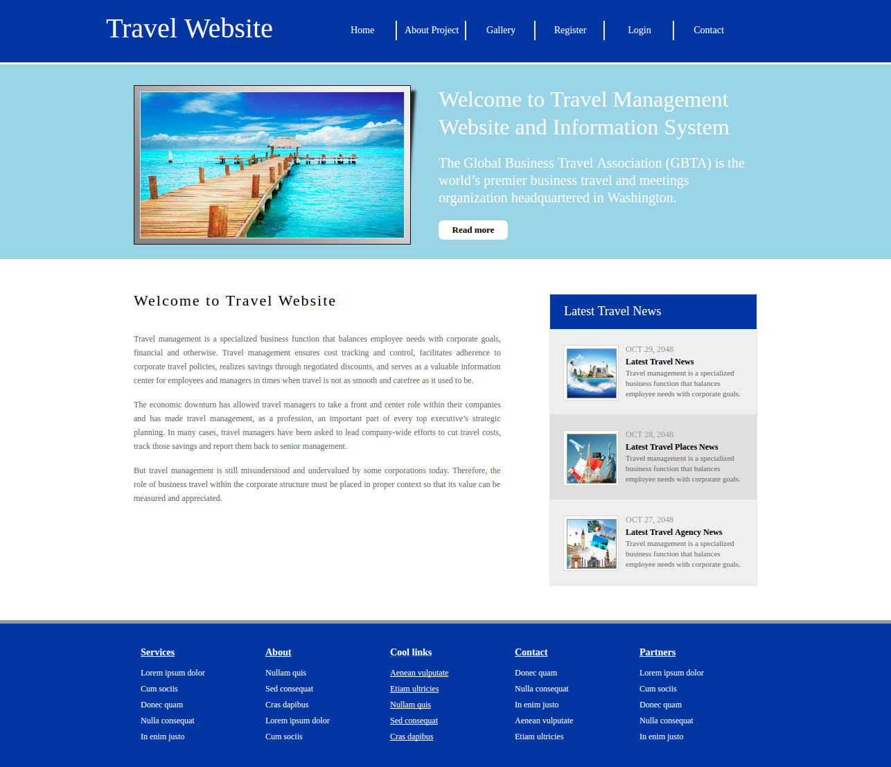 Travel Website