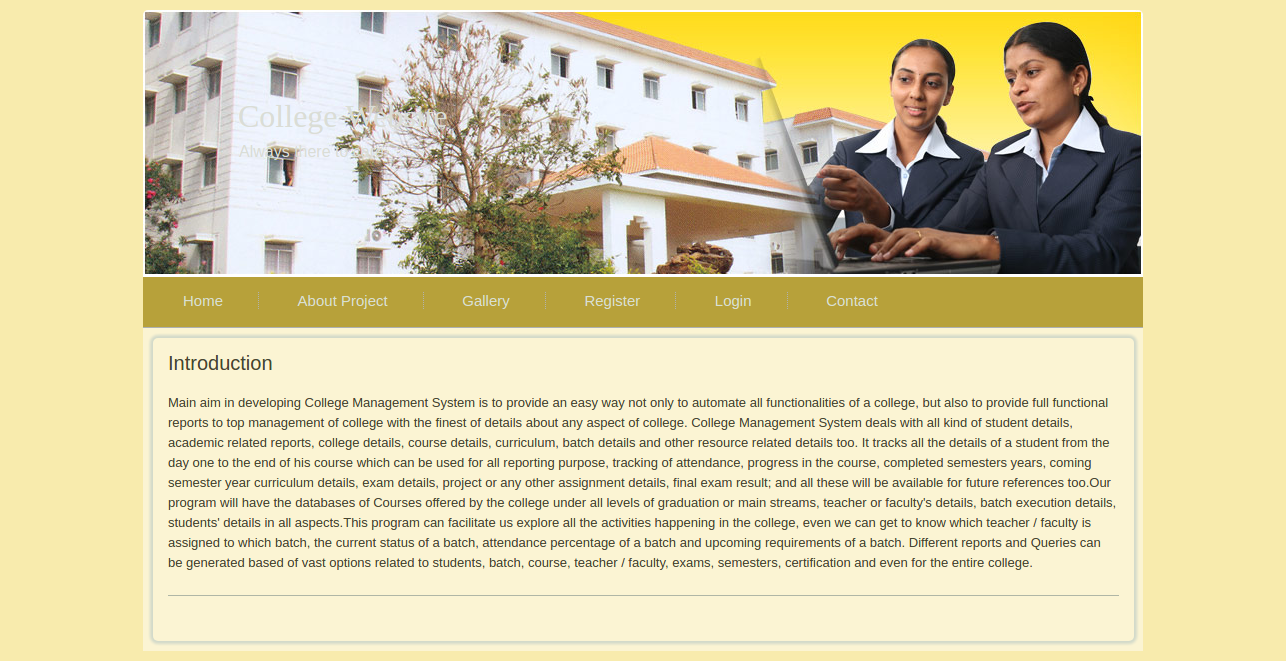 College Website