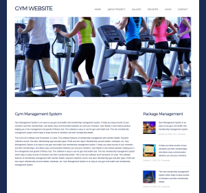 Gym Website Report Synopsis Source Code