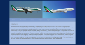 Airlines Website Report Synopsis Source Code