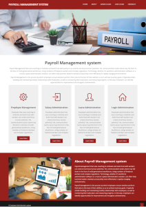 Payroll Management System Report Synopsis Source Code