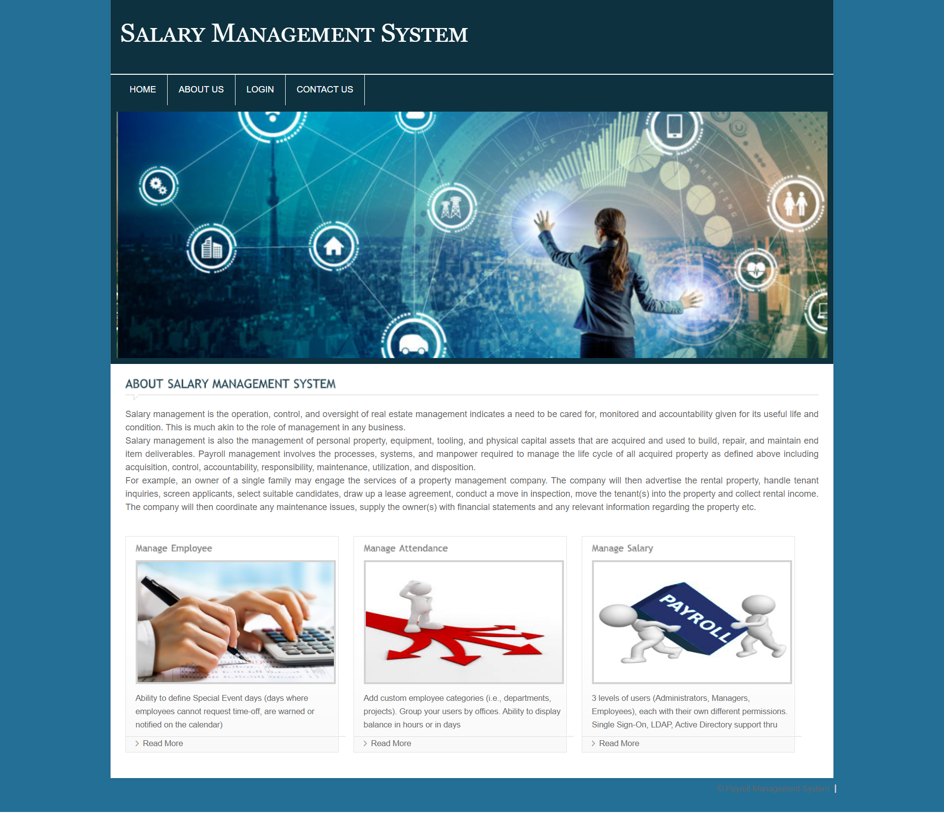 Salary Management System- PHP Web Development Project