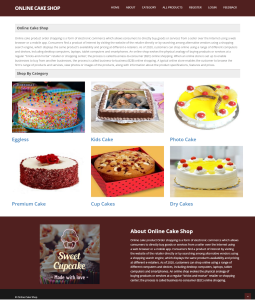 Online Cake Shop Report Synopsis Source Code