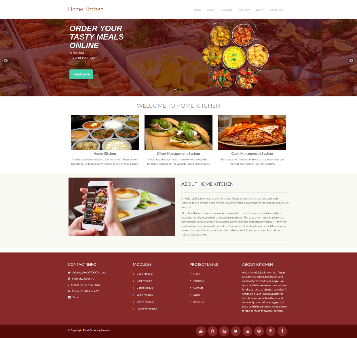 Home Kitchen- PHP Web Development Project