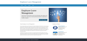 Employee Leave Management System Report Synopsis Source Code