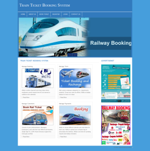 Train Ticket Booking System Report Synopsis Source Code