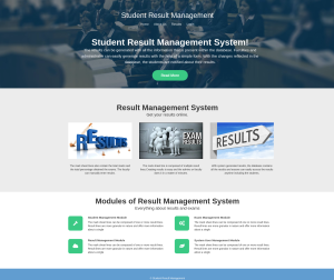 Student Result Management System Report Synopsis Source Code